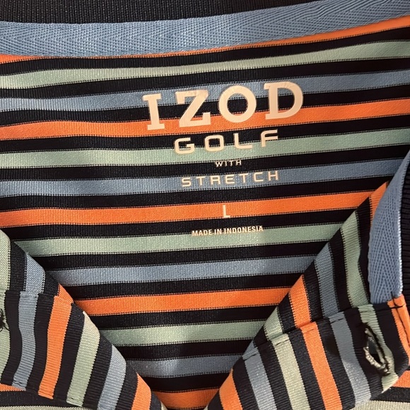 IZOD Men’s Golf Printed Polo with Stretch Sz Large - Picture 5 of 10